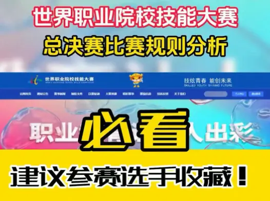 世界职业技能大赛核心参赛规则详解